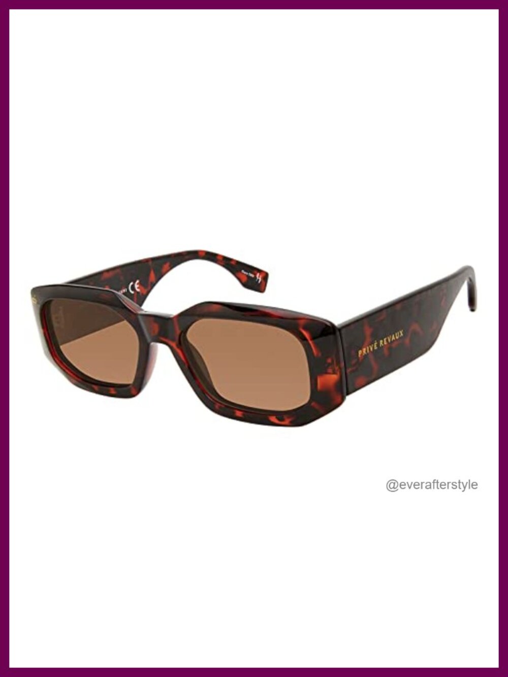 Polarized Rectangular Sunglasses with 100% UV Protection for Women